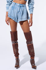 NO APOLOGIES DENIM SHORT