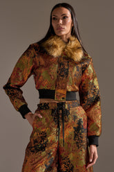 TWIN FLAME BROCADE BOMBER