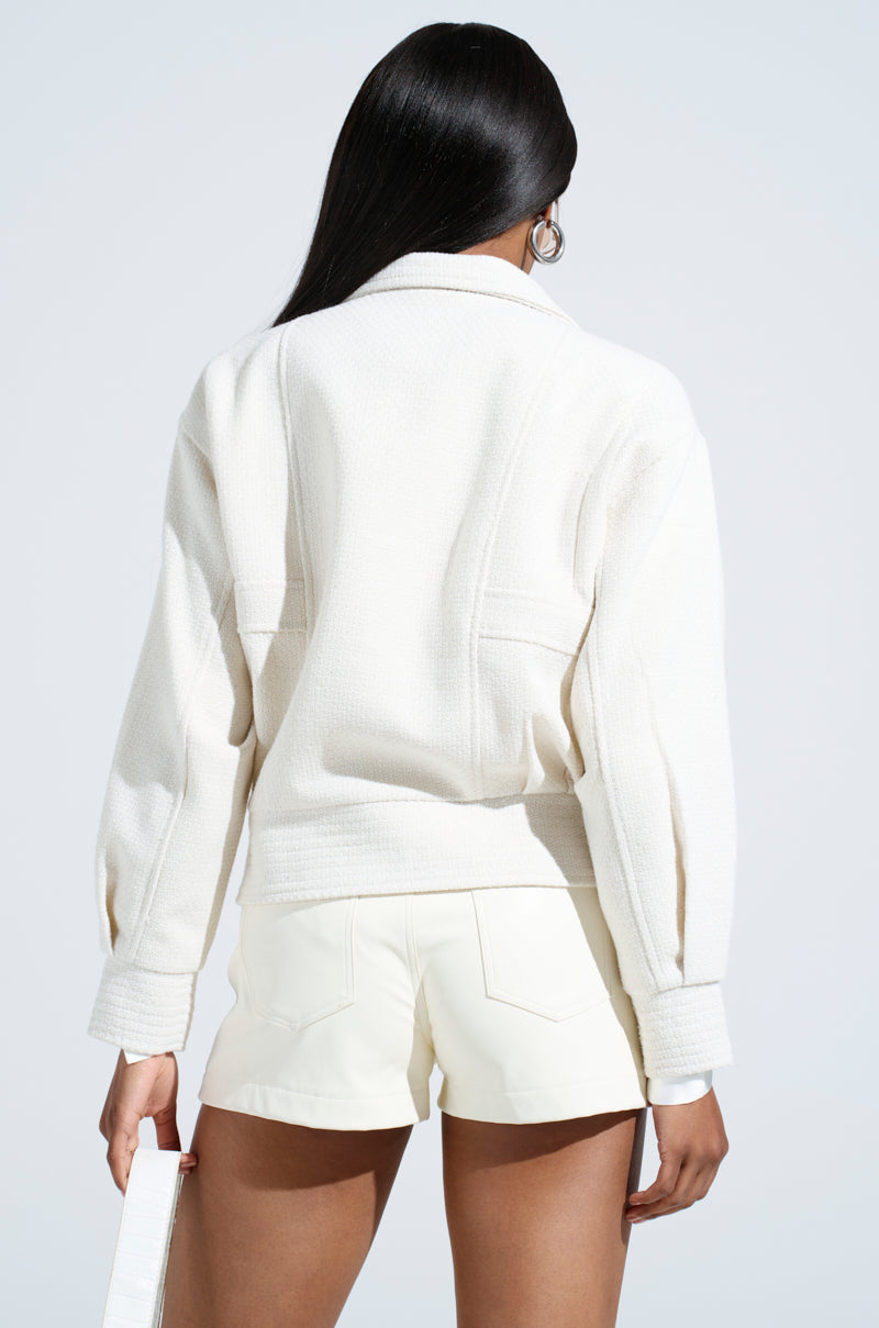 AURA WOVEN BOMBER