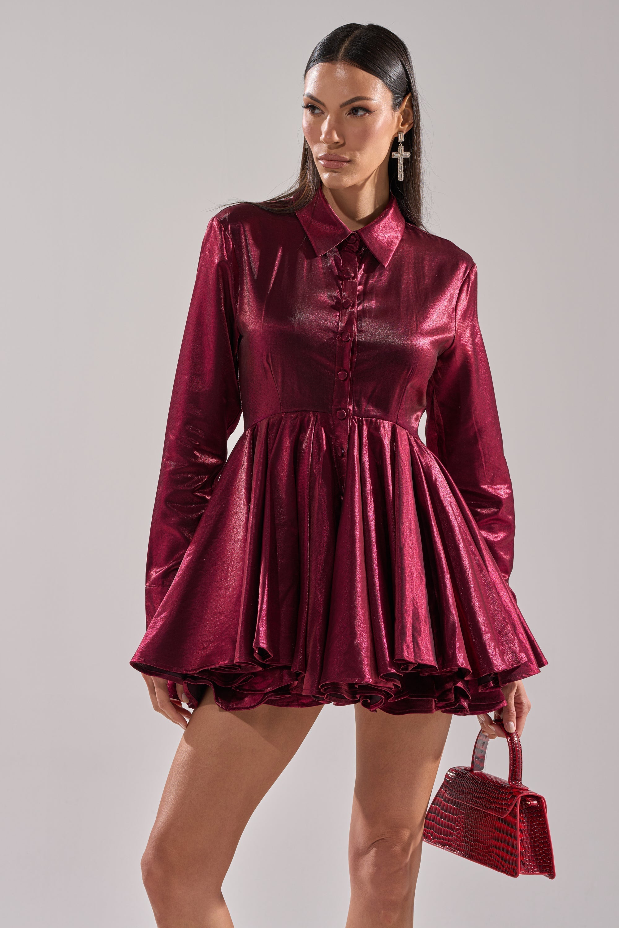 OH MY BUTTON DOWN MINI DRESS