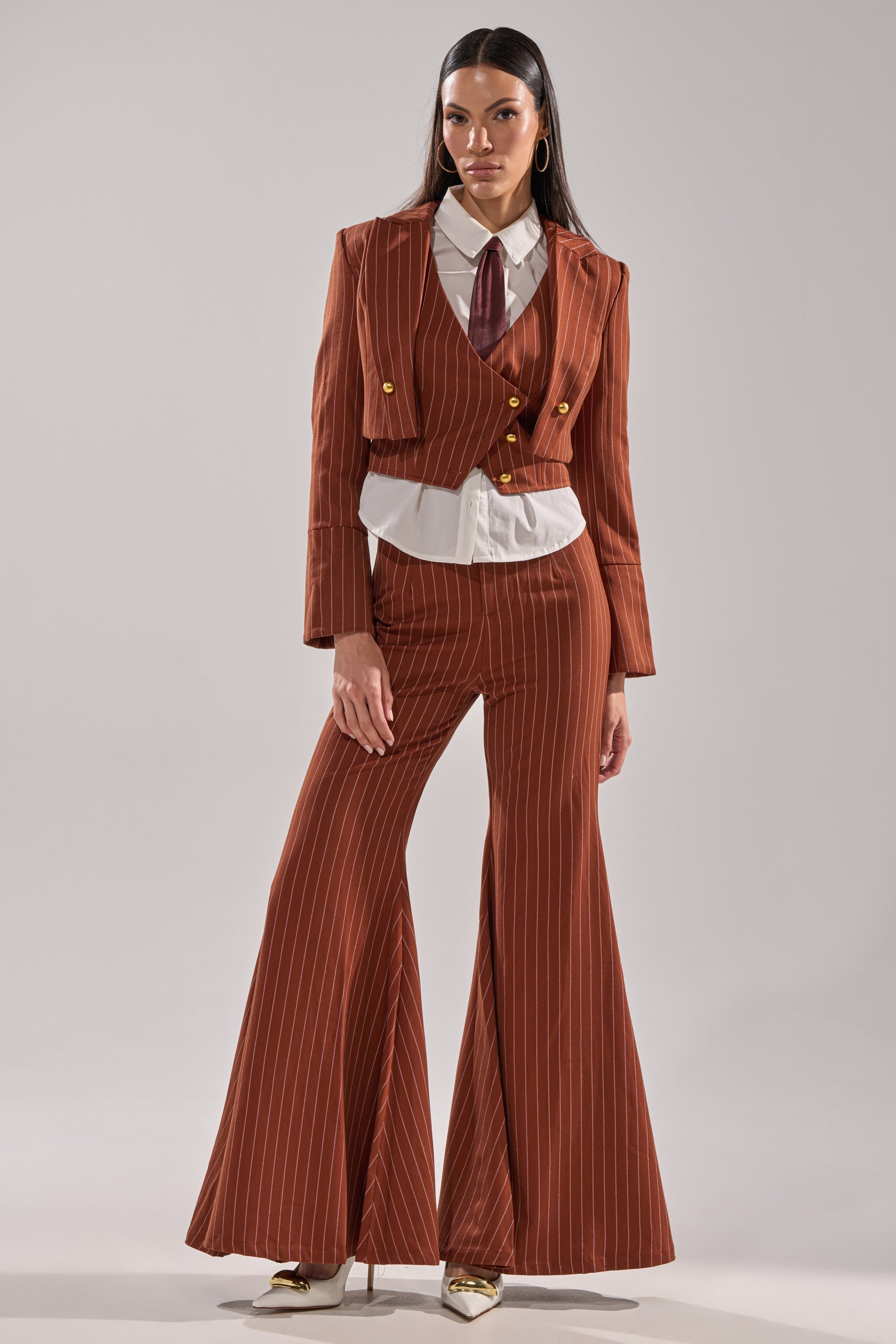 BUSINESS FIRST STRIPE BLAZER