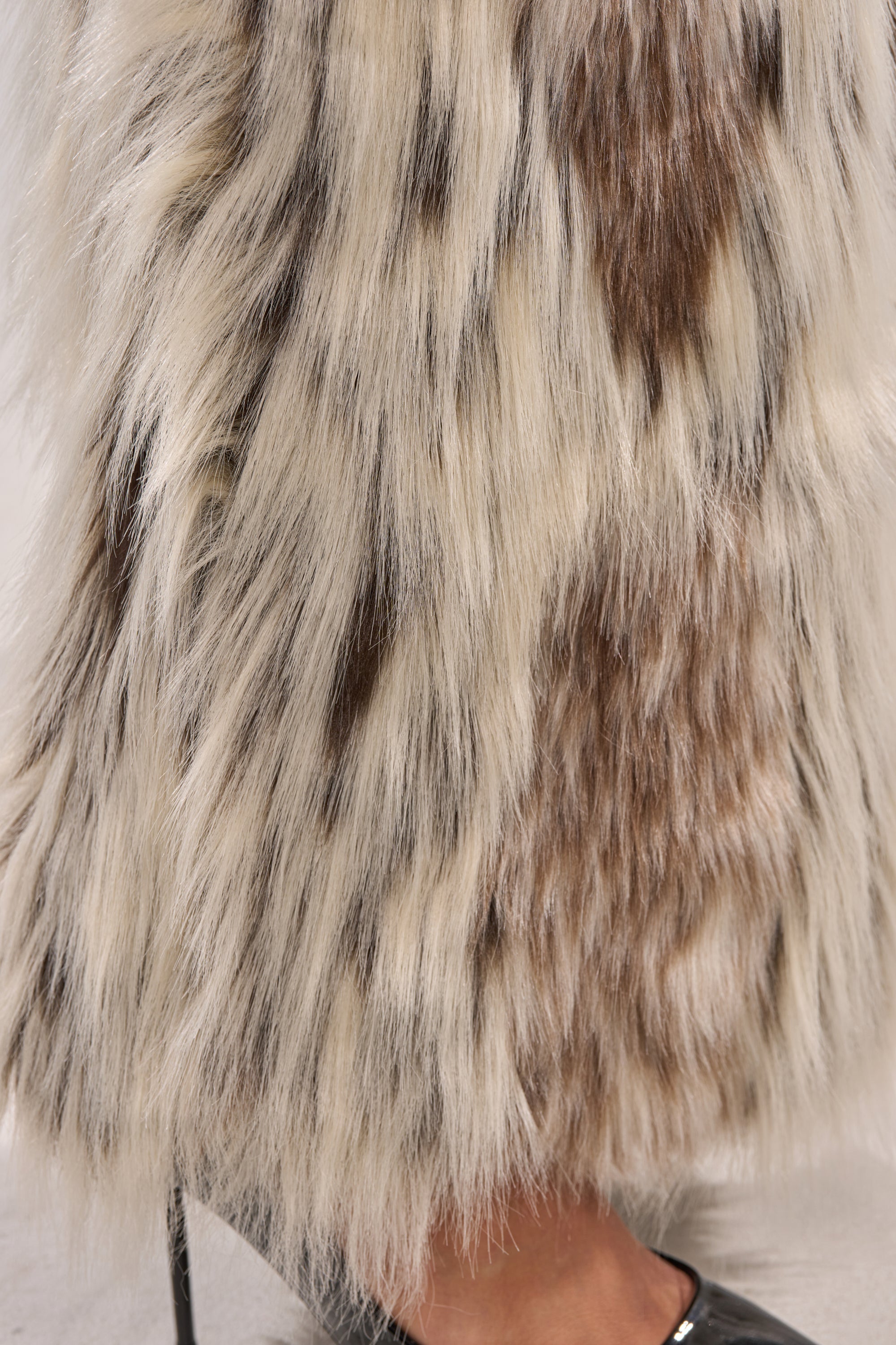 PARTICULAR TASTE FAUX FUR CARGO PANTS