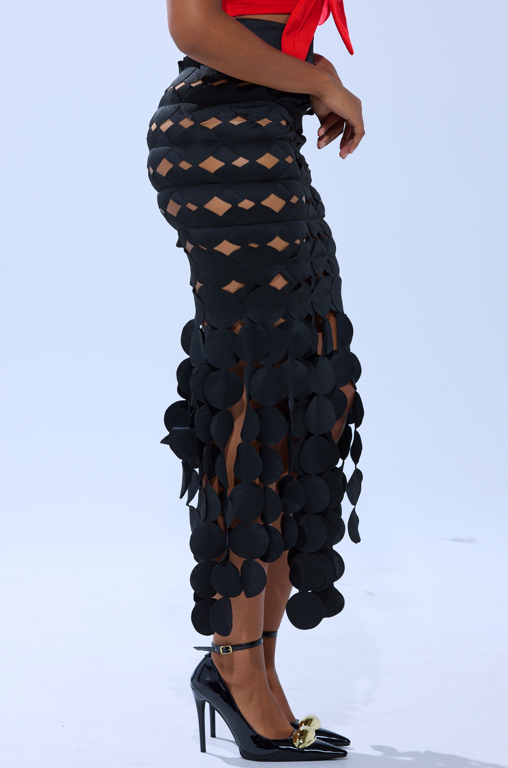 LOOKING FOR ME CIRCLE CUTOUT SKIRT
