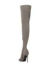 AZALEA WANG STAR GIRL BROWN RIBBED BOOT