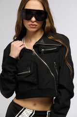 TALK TO ME NICE BOMBER JACKET